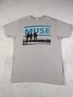 Muse The Resistance 2010 Tour T-Shirt Medium Grey Band Tee